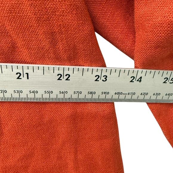 Eileen Fisher Organic Linen Trench Coat Orange Women’s Size PP (2P/4P)‎ - Picture 13 of 13